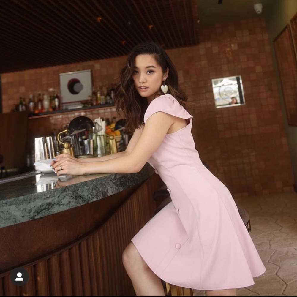 Eggie by Jenn Im pink spring dress